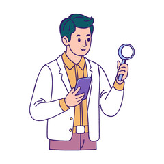  man  asian face holding phone, searching for jo