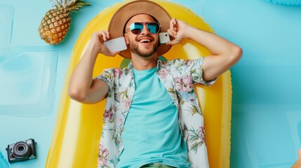 The man in summer attire