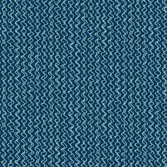 Seamless repeating pattern with hand drawn wavy lines on blue background for surface design and other design projects