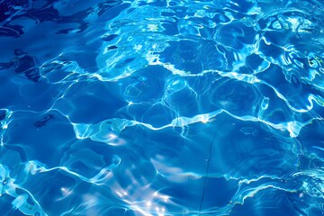 Fototapeta premium Blue Water Texture Abstract Background