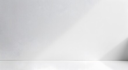 Minimalist White Wall Background with Subtle Light
