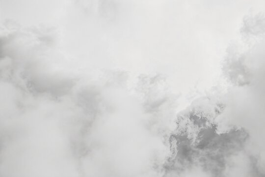 Abstract Cloud Formation in Sky, Monochrome Photography