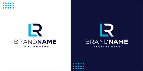 Creative LR Initial Logo, Design Inspiration, Illustration, Vector