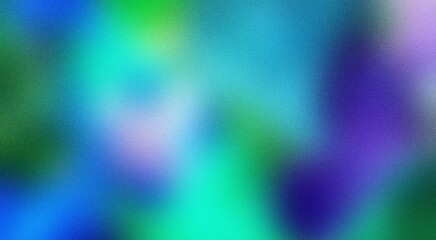 Blue green vivid grainy gradient dark noise texture background, abstract header poster large banner design, copy space