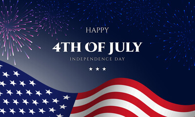 4th of July Background Design. © SHAKEEL PRO