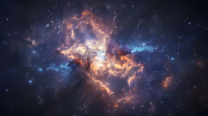 nebula gas cloud in deep outer space