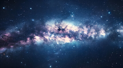 Night sky - Universe filled with stars, nebula and galaxy