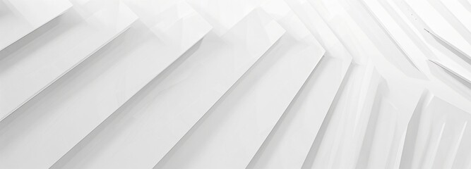 Obraz premium Abstract White Geometric Pattern with Diagonal Stripes