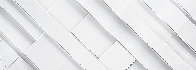 Abstract White Geometric Pattern Diagonal Stripes