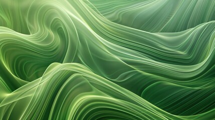 Abstract wallpaper background with green wavy lines