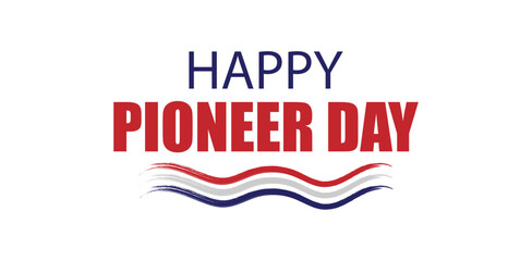 Celebrate Pioneer Day with This Patriotic USA Flag Text Design