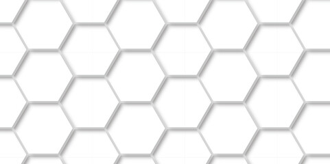Abstract 3d hexagon structure element vector mosaic white texture background. Geometric illustration vector wall digital pattern square creative honeycomb web cell wallpaper.