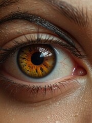 Fototapeta premium realistic close up beautiful eyes