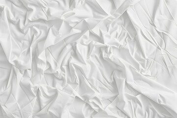 Obraz premium White Fabric Background with Creases and Folds