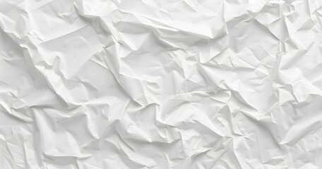 Obraz premium White Crumpled Paper Texture Background