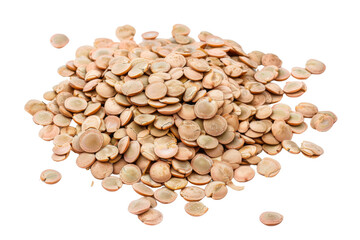 A pile of small brown seeds