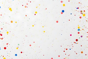Abstract Colorful Splatter Background With White Space