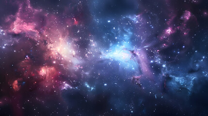Obraz premium Star field and nebula in outer space