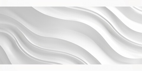 Abstract White Wavy Lines Minimalist Background