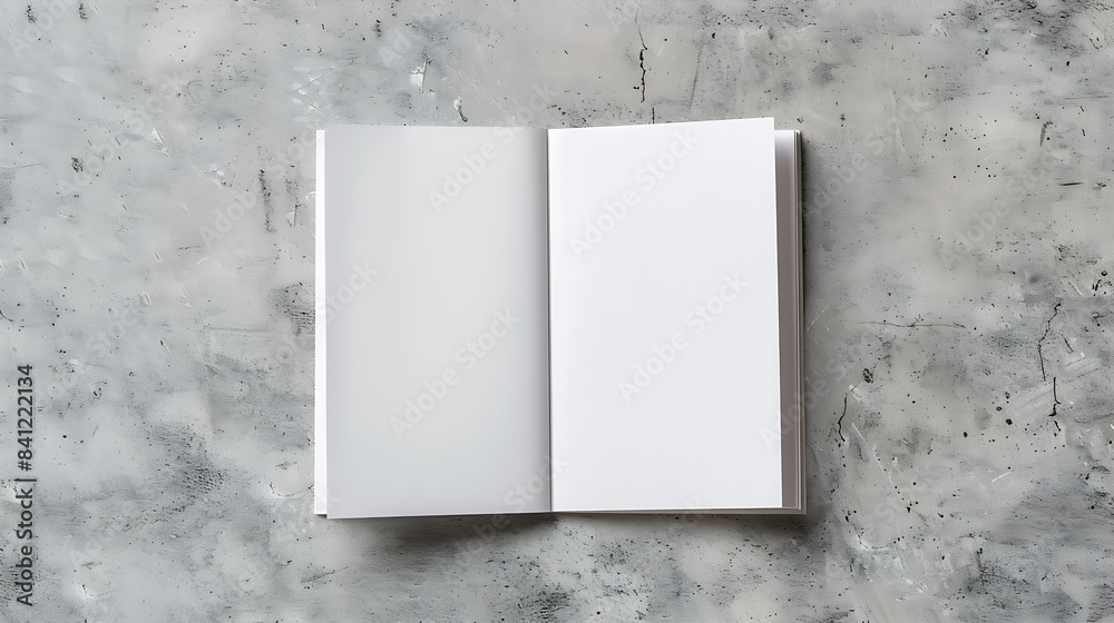 Poster blank portrait mockup paper brochure magazine isolated on gray changeable background white paper iso