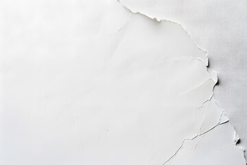 Obraz premium White Paper Background With Torn Edge - Top View