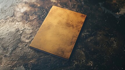 Textured A6 invitation card or flyer mockup portrait orientation : Generative AI