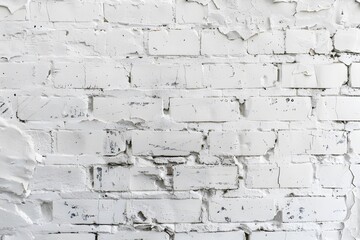 Fototapeta premium White Brick Wall Background Flat Lay