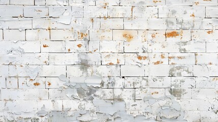 Distressed White Brick Wall Texture