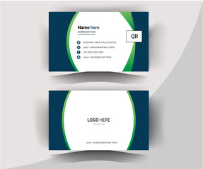 Business card design template, Clean professional business card template, visiting card design, business card template.