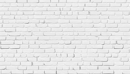Obraz premium White Brick Wall Seamless Pattern Background