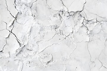 Obraz premium White Cracked Concrete Texture Background