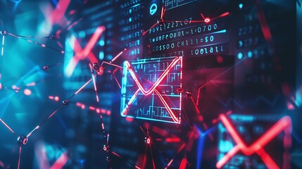 Email Protection Security from Spam virus Internet network Secure data email Security protection notification on internet letter security protect junk and trash mail and compromised in : Generative AI