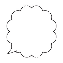 シンプルな吹き出し-6