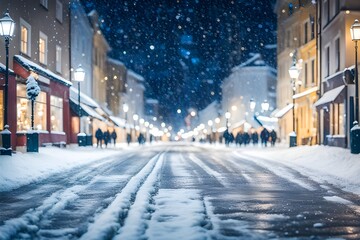 Beautiful Christmas street