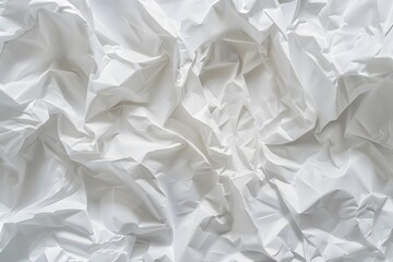 Obraz premium White Crumpled Paper Texture Background