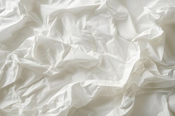Obraz premium White Crumpled Paper Texture Background