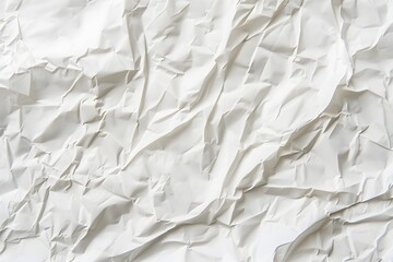 Obraz premium White Crumpled Paper Texture Background