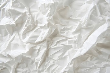 Obraz premium White Crumpled Paper Texture Background