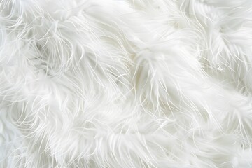 Fototapeta premium White Fluffy Fur Texture Background