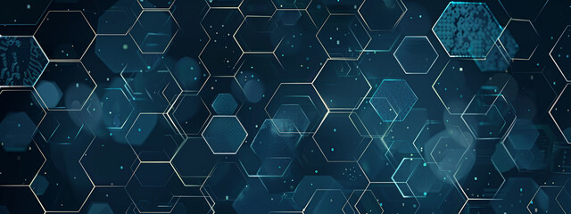 Fototapeta premium Hexogen Futuristic 3d Background