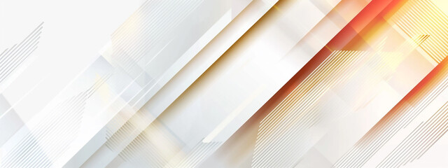 Obraz premium Grey white soft gold abstract background 3d square shine and layer element for presentation design