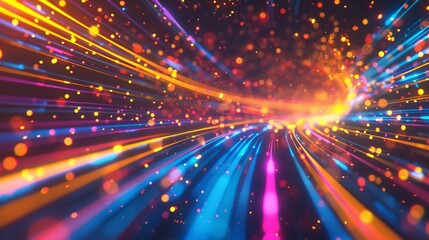 abstract colorful light line background