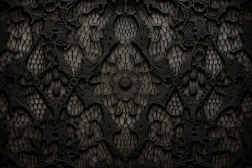 black textured abstract background elegance lace fabric top view