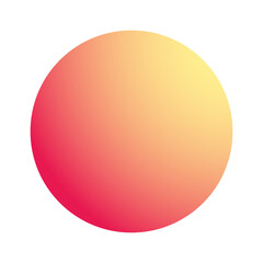 Circle color gradients. Rounded vibrant sphere buttons. Vector holographic set