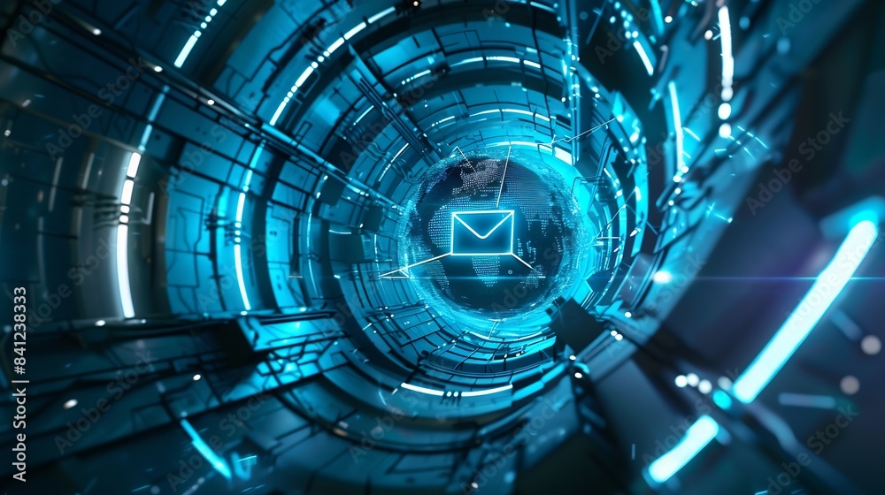 Leinwandbilder Email AI Using Online Help Electronic mail security audit : Generative AI