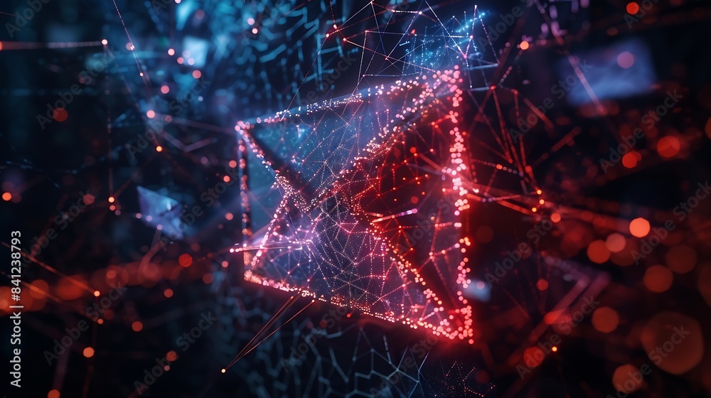 Poster Email Protection Security from Spam virus Internet network Secure data email Security protection notification on internet letter security protect junk and trash mail and compromised in : Generative AI