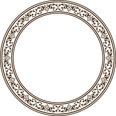 Vintage label design with monograms and frames
