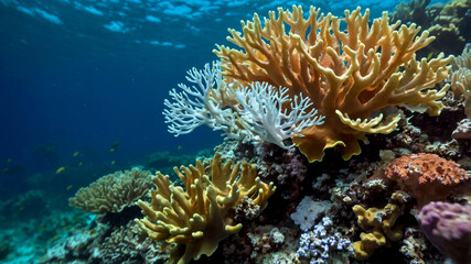 Fototapeta premium coral reefs, such as climate change