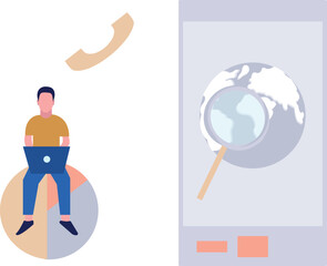 The guy is calling internationally.