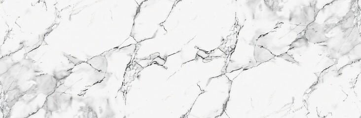 White Marble Texture Background with Veins and Cracks